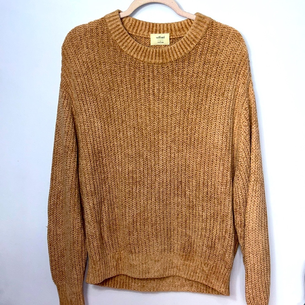 Wilfred Tan Crew Neck Sweater